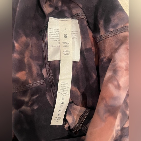 NWOT Lululemon Align High-Rise leggings | Diamond Dye Graphite Grey Pink Pastel - Picture 11 of 12